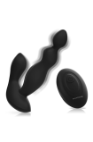 Cora Anal Plug Silicone Remote Control - Black&Silver  D-234781 | Intimitis.ro