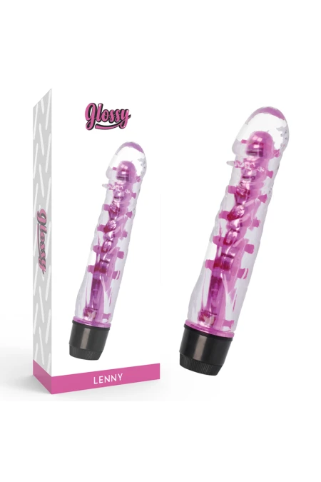 Lenny Vibrator Pink - Glossy  D-221096 | Intimitis.ro