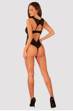 Body Donna Dream Crotchless Obsessive Black | Intimitis.ro