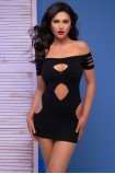 Seamless Mini dress CR4671 Chilirose Black 1