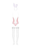 Costumatie Bunny Suit 4 pcs Obsessive Pink (24H) | Intimitis.ro