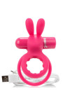Rechargeable Double Ring With Rabbit Hare Pink - Screaming O  D-212512