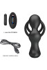 PRETTY LOVE - MARSHALL PENIS RING WITH VIBRATORY ANAL PLUG WITH REMOTE CONTROL D-236972 | Intimitis.ro