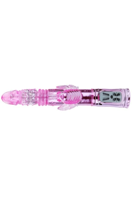 BAILE - RECHARGEABLE VIBRATOR WITH ROTATION AND THROBBING BUTTERF STIMULATOR D-211795 | Intimitis.ro