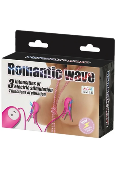 BAILE - ROMANTIC WAVE PIZZAS WITH VIBRATION AND FUCHSIA ELECTROSHOCK D-220428 | Intimitis.ro