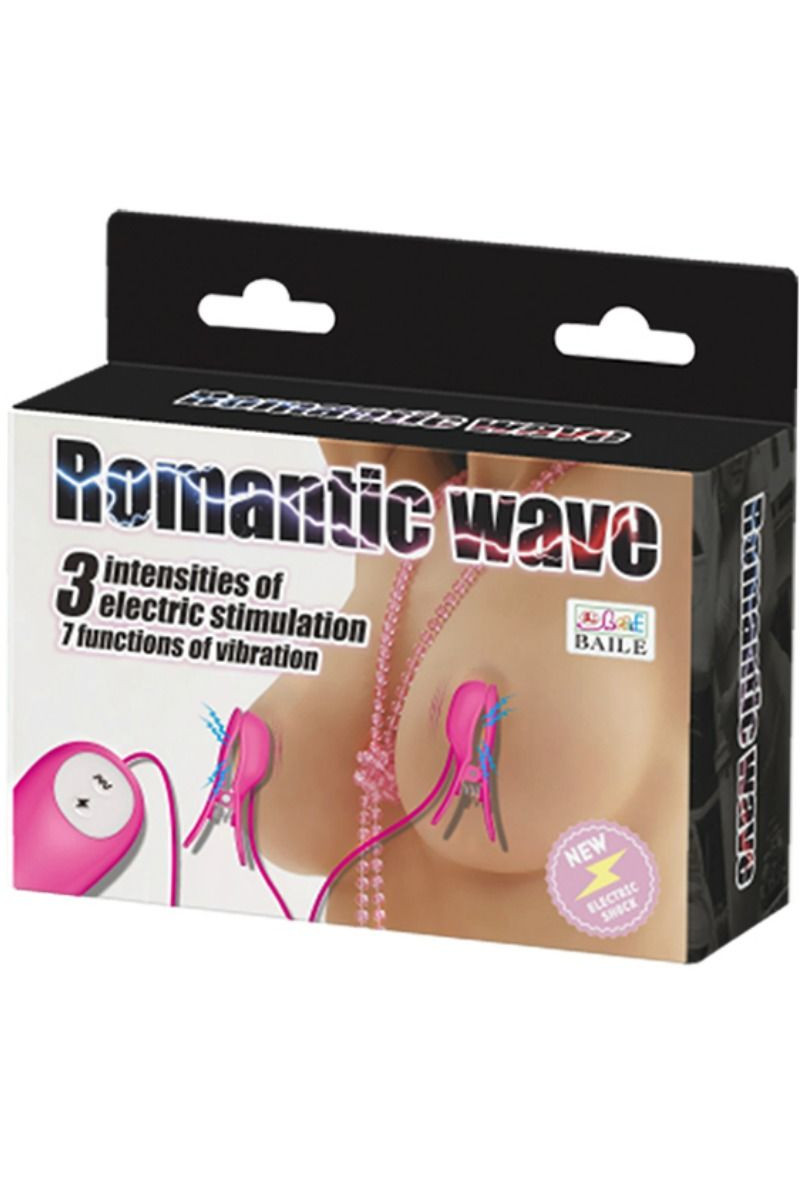 BAILE - ROMANTIC WAVE PIZZAS WITH VIBRATION AND FUCHSIA ELECTROSHOCK D-220428 | Intimitis.ro