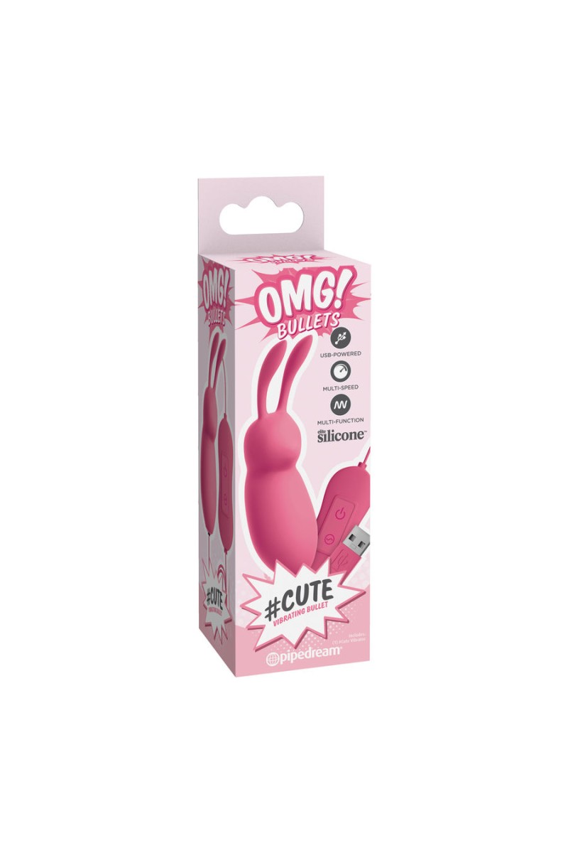 Cute Rabbit Powerful Pink Vibrator Usb - Omg  D-223154 | Intimitis.ro