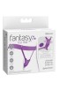 FANTASY FOR HER - BUTTERFLY HARNESS, VIBRATING RECHARGEABLE & REMOTE CONTROL PURPLE D-236649
