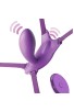 FANTASY FOR HER - BUTTERFLY HARNESS G-SPOT WITH VIBRATOR, RECHARGEABLE & REMOTE CONTROL VIOLET D-236650 | Intimitis.ro