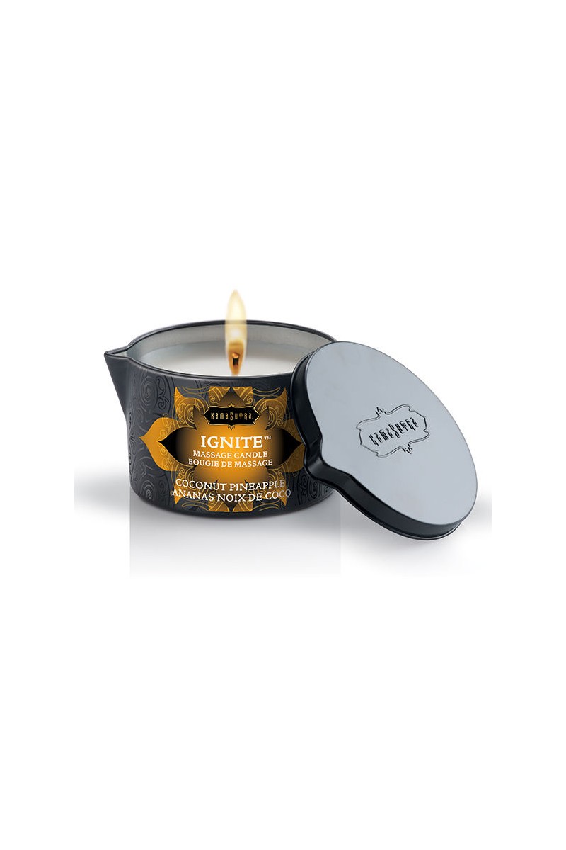 Coconut And Pineapple Massage Candle 170Gr - Kamasutra  D-210619 | Intimitis.ro