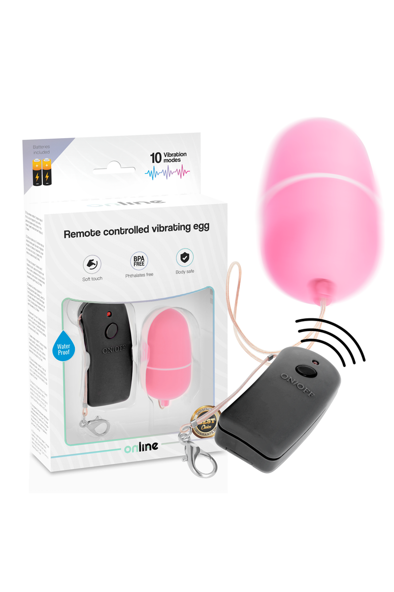 Remote Controlled Vibrating Egg Pink - Online  D-230517 | Intimitis.ro