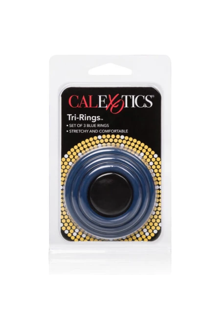 Tri-Rings Blue - California Exotics  D-223998 | Intimitis.ro