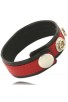 LEATHER BODY - ADJUSTABLE LEATHER STRAP FOR PENIS RED-BLACK D-211893