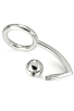 METAL HARD - COCK RING RING WITH ANAL INTRUDER HOOK 45MM D-205383 | Intimitis.ro