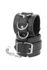 Black Adjustable Leather Ankle Handcuffs - Darkness  D-221233 | Intimitis.ro