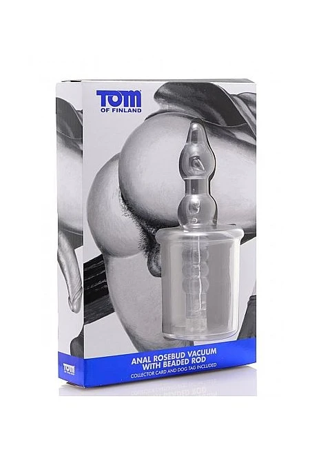 Anal Rosebud Vacuum With Beabed Transparent - Tom Of Finland  D-219893 | Intimitis.ro