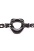 OHMAMA FETISH - BLACK LIPS GAP WITH PU STRAP D-230059 | Intimitis.ro