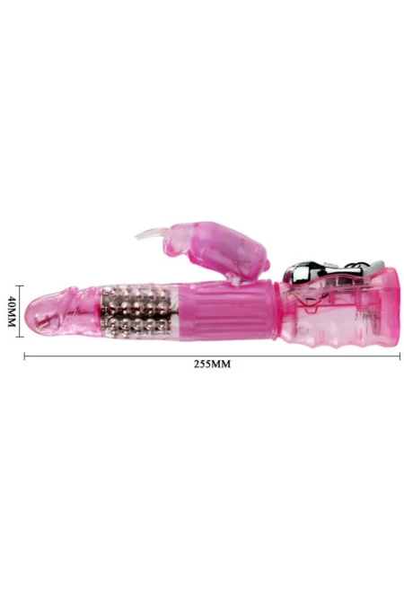 BAILE - VIBRATOR WITH ROTATION AND RABBIT MULTIVE SPEED AND MULTIROTATION D-211800 | Intimitis.ro