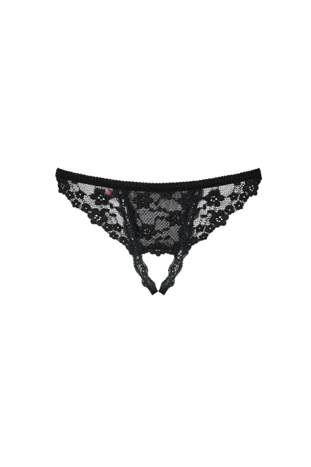 OB Letica crotchless thong black