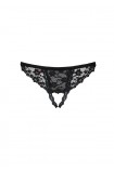 OB Letica crotchless thong black