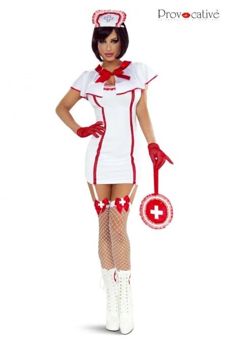 7-teilges Krankenschwester Outfit von Provocative | Intimitis.ro