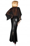 schwarzes langes Kleid F108 von Noir Handmade ImMoral Kollektion