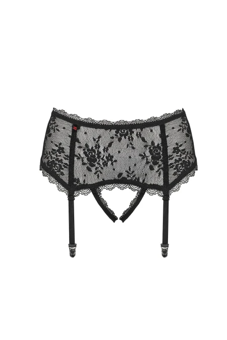 Obsessive Behindy garter belt black | Intimitis.ro