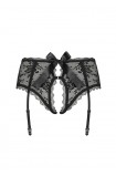 Obsessive Behindy garter belt black | Intimitis.ro