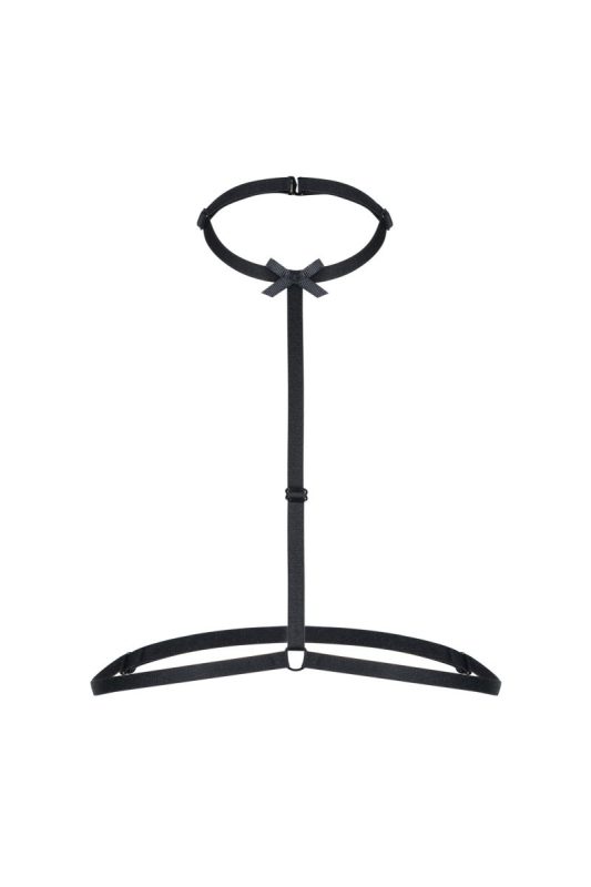2218 Choker Harness mit Schleife von Petite Noir