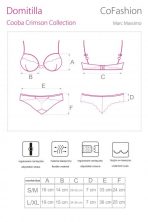 Sutien si chilotel tanga Domitilla CF 90389 Cooba Crimson Collection CoFashion (24h)