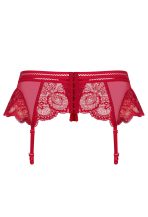 OB 853-GAR-3 garter belt & thong red