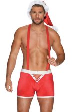 Boxeri si Caciulita Mr Claus X-Mas Obsessive Red