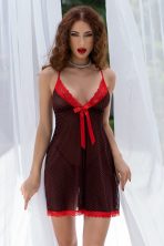 Babydoll CR4459 Chilirose Black/Red