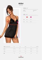 Chemise sexy Alifini Obsessive Black