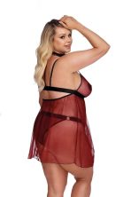 Babydoll Arabella Anais Black/Red Plus Size