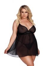 Babydoll Jaslynn Anais Black Plus Size