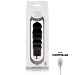 DOLCE VITA - RECHARGEABLE VIBRATOR SIX BLACK 7 SPEEDS - imagine 3