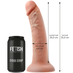 FETISH SUBMISSIVE CYBER STRAP - HARNESS WITH DILDO AND BULLET REMOTE CONTROL WATCHME L TECHNOLOGY - imagine 5