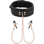 COQUETTE CHIC DESIRE - FANTASY NIPPLE CLAMP NECKLACE WITH NEOPRENE LINING - imagine 4
