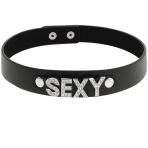 COQUETTE CHIC DESIRE - SEXY VEGAN LEATHER CHOKER - imagine 3