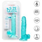 CALEXOTICS - SIZE QUEEN DILDO BLUE 15.3 CM - imagine 3