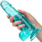 CALEXOTICS - SIZE QUEEN DILDO BLUE 15.3 CM - imagine 4
