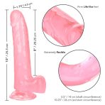 CALEXOTICS - SIZE QUEEN DILDO PINK 20.3 CM - imagine 3