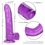 CALEXOTICS - SIZE QUEEN DILDO PURPLE 20.3 CM - imagine 5