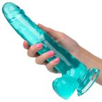CALEXOTICS - SIZE QUEEN DILDO BLUE 20.3 CM - imagine 3