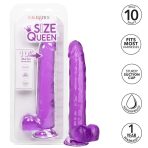 CALEXOTICS - SIZE QUEEN DILDO PURPLE 25.5 CM - imagine 2