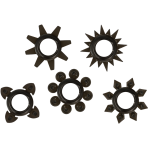 OHMAMA - SET OF 5 SILICONE TESTICLE AND PENIS RINGS - imagine 2