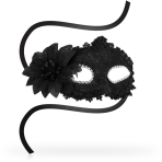 OHMAMA - ANTIZAZ MASKS VENETIAN STYLE SIDE FLOWER - BLACK - imagine 2