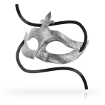 OHMAMA - MASKS FLOWER DE LIS SILVER MASK - imagine 2
