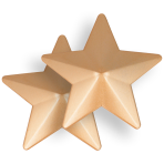COQUETTE CHIC DESIRE - NIPPLE COVERS GOLDEN STARS - imagine 3